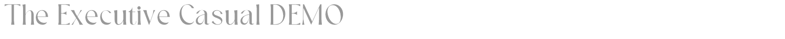The Executive Casual font preview